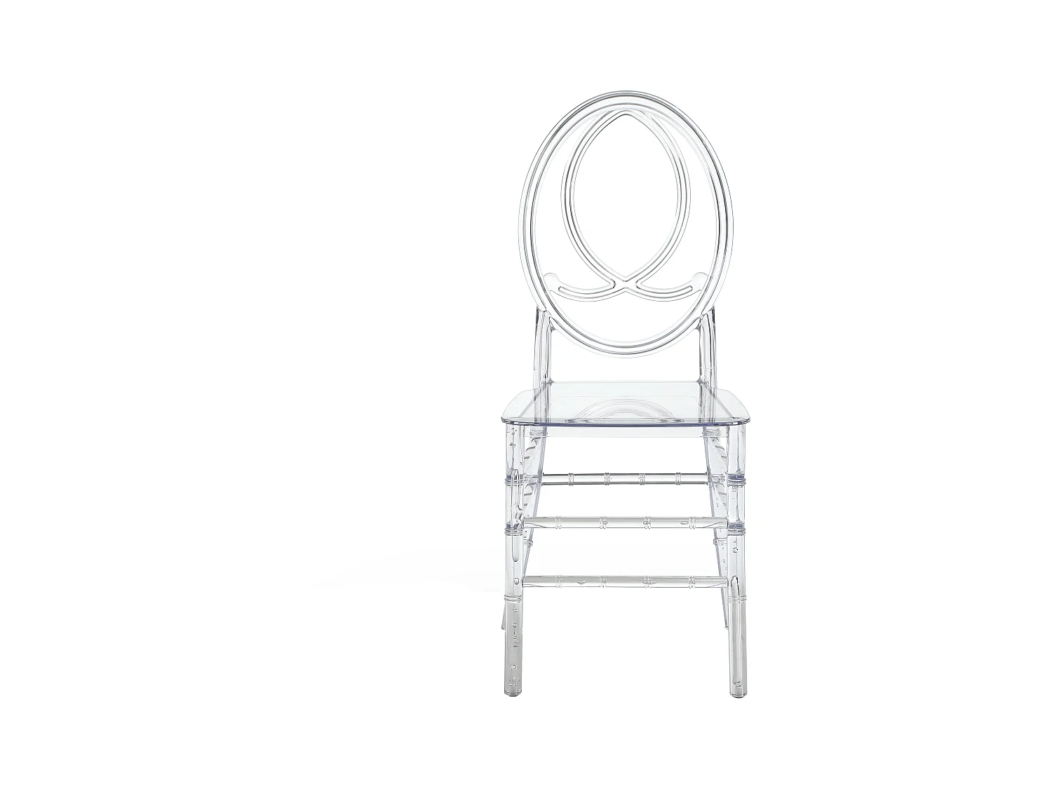 Stuhl 6er-Set - Vollpolycarbonat - Kristall - AMALINE