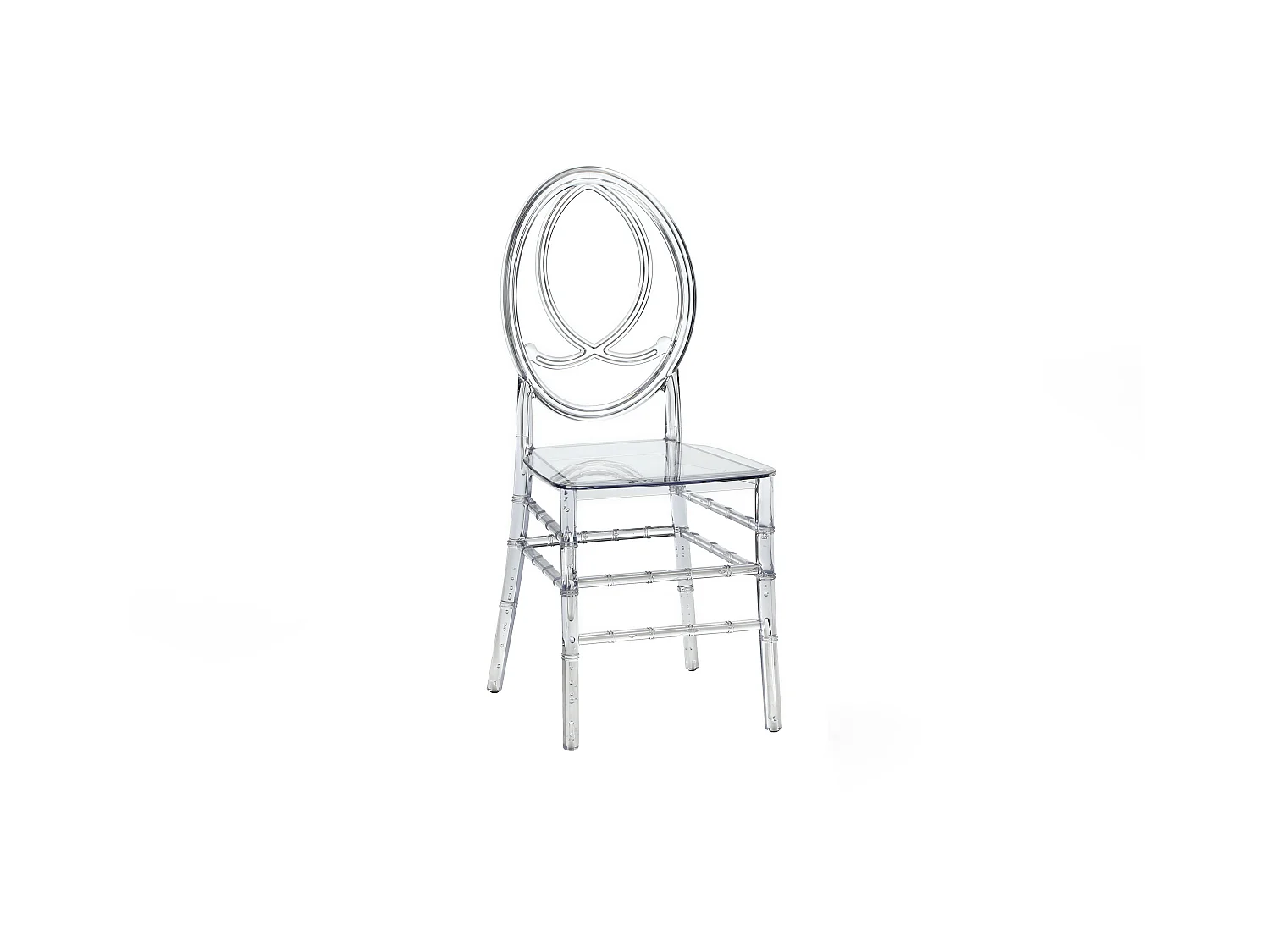 Stuhl 6er-Set - Vollpolycarbonat - Kristall - AMALINE