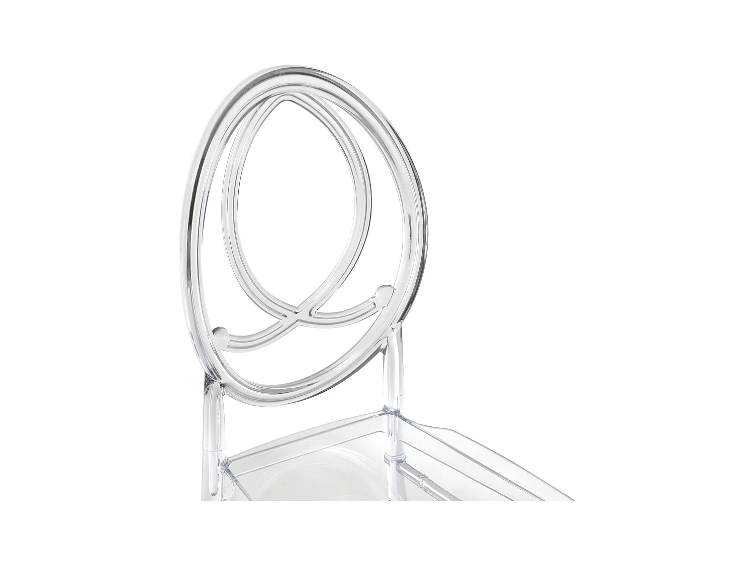 Stuhl 6er-Set - Vollpolycarbonat - Kristall - AMALINE