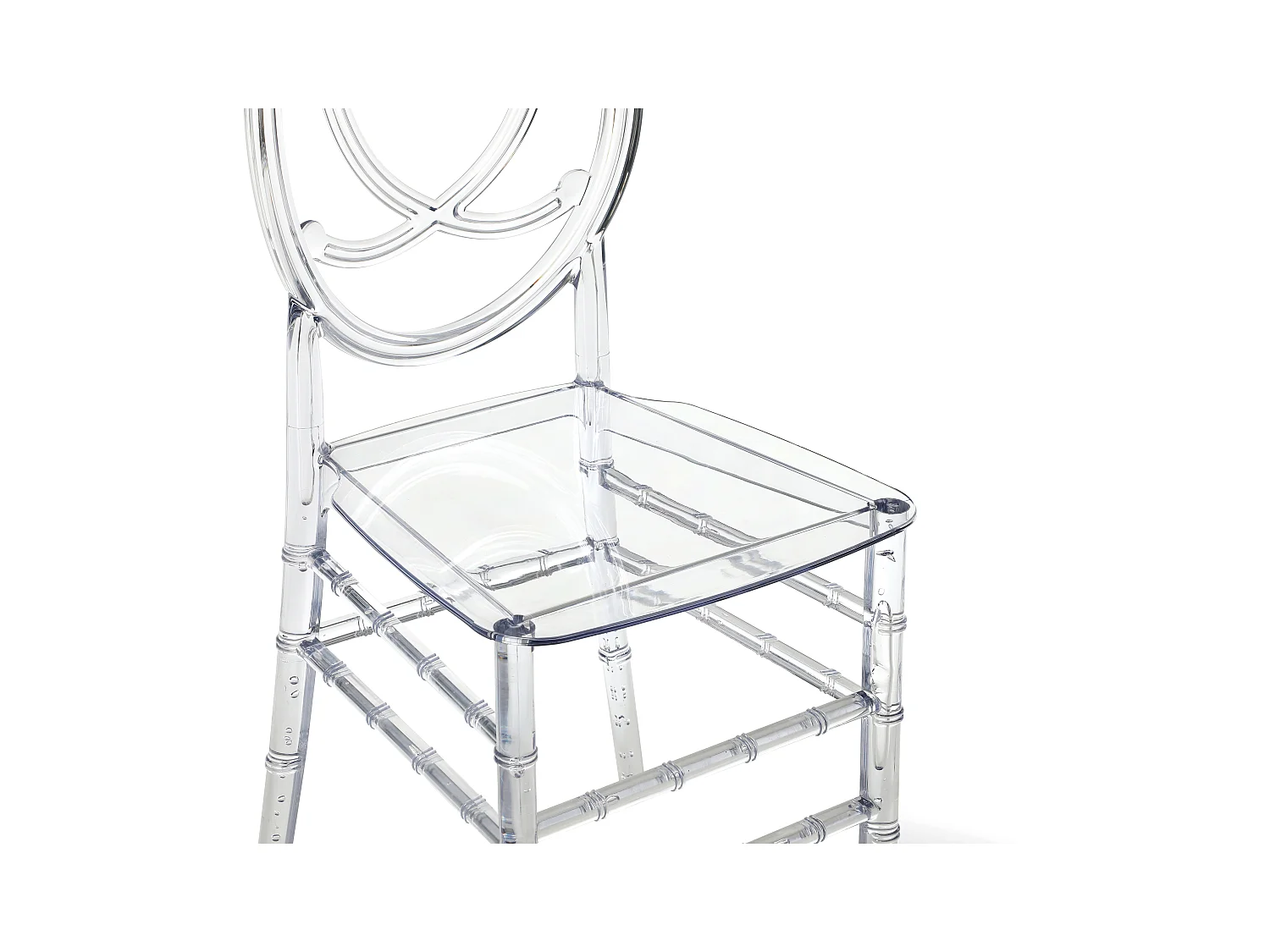 Stuhl 6er-Set - Vollpolycarbonat - Kristall - AMALINE