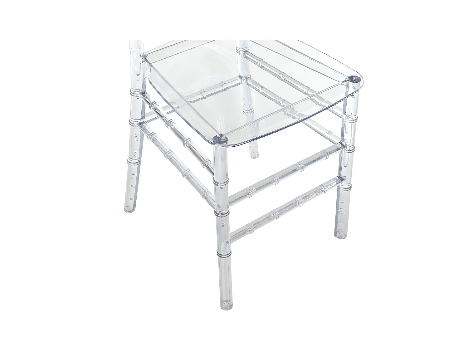 Stuhl 6er-Set - Vollpolycarbonat - Kristall - AMALINE