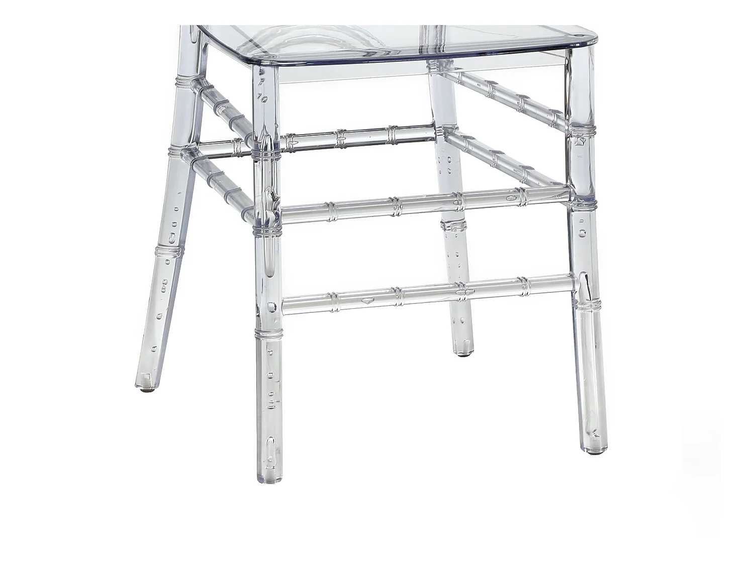 Stuhl 6er-Set - Vollpolycarbonat - Kristall - AMALINE