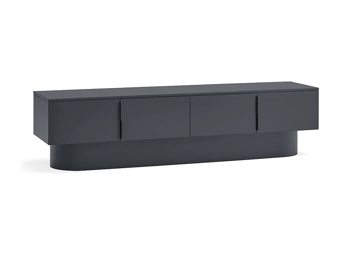 Mobile TV 4 ante laccato grigio antracite 200x45 cm