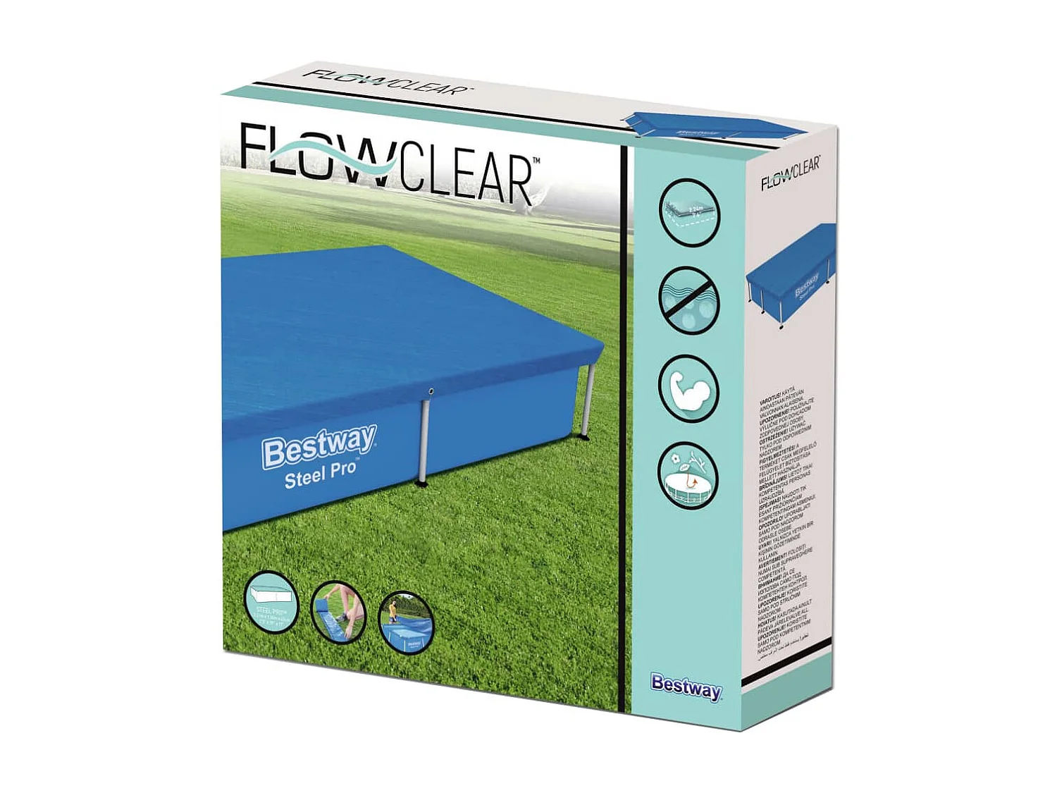 Poolabdeckung Flowclear 221x150 cm