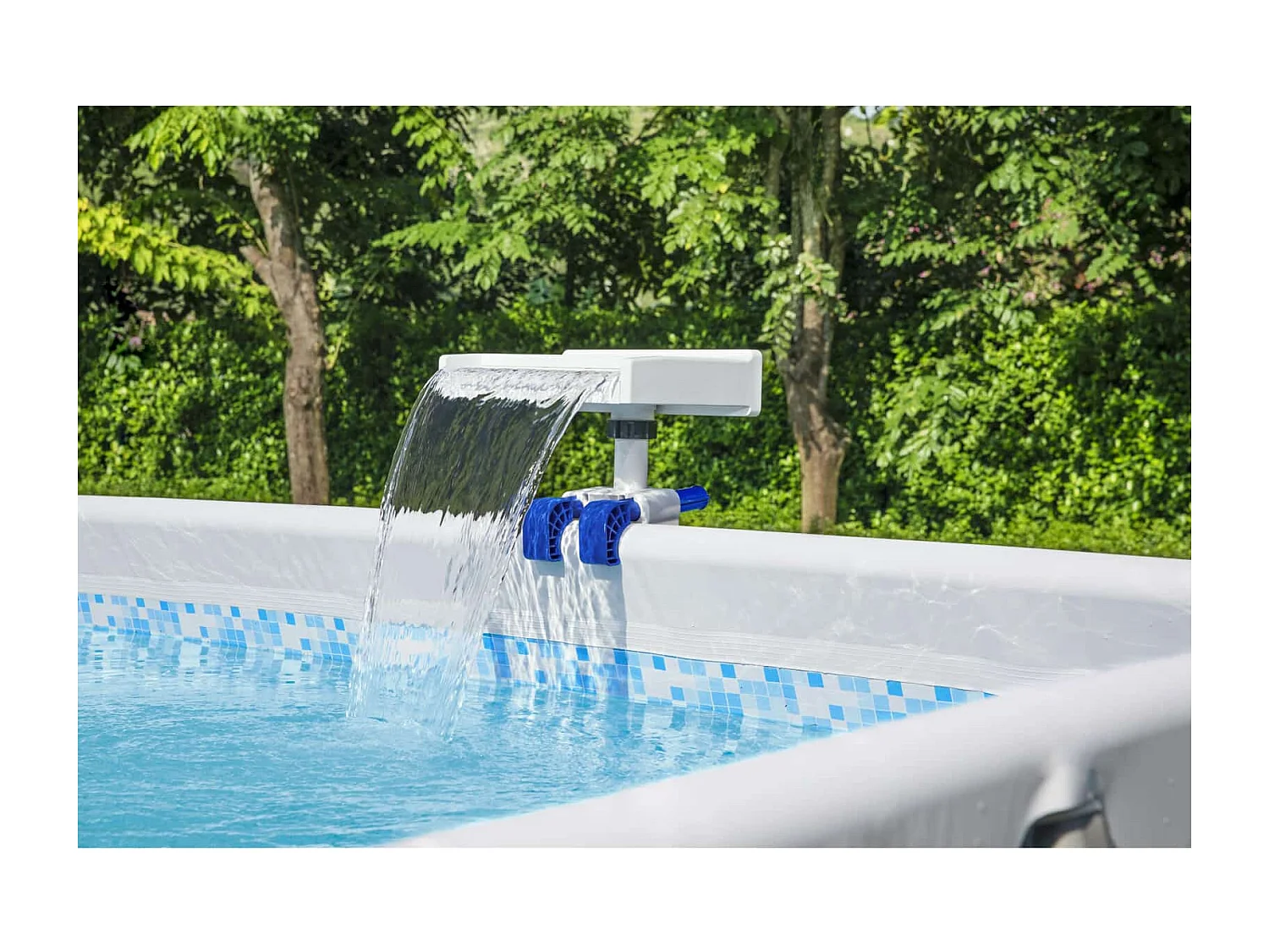 Cascata per Piscine Tubolari Bestway con Luce LED 34x24x32 cm