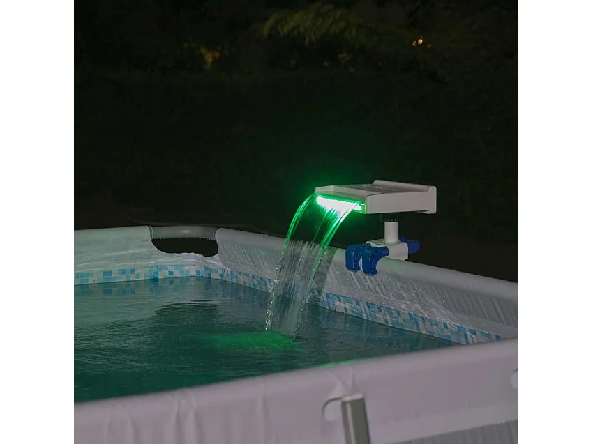 Cascata per Piscine Tubolari Bestway con Luce LED 34x24x32 cm