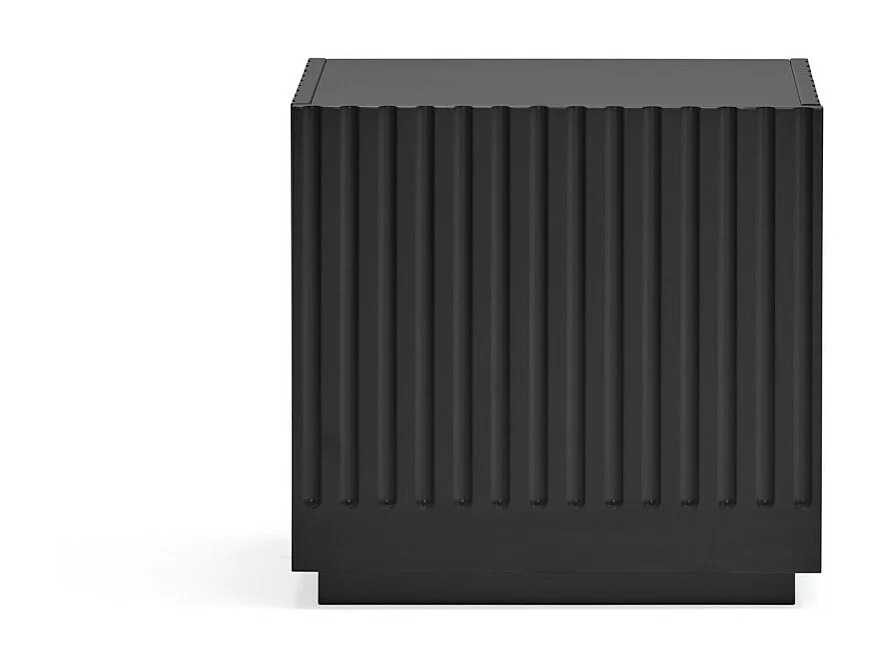 Doric - Table de chevet 1 tiroir en bois - Noir