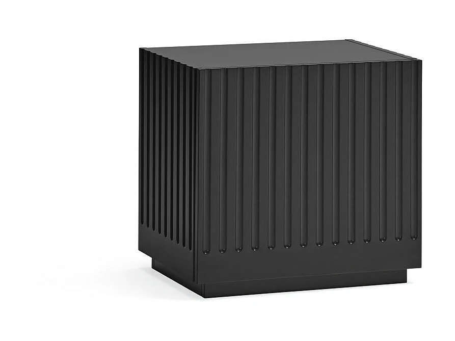 Doric - Table de chevet 1 tiroir en bois - Noir