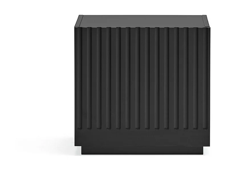 Doric - Table de chevet 1 tiroir en bois - Noir