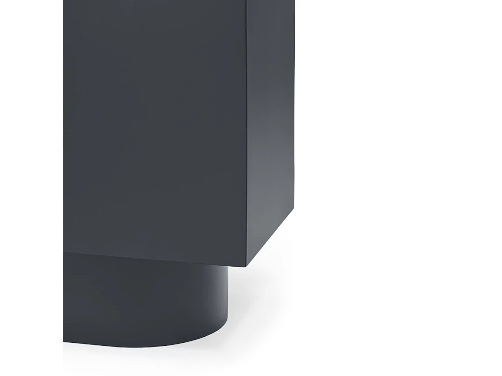 Totem - Buffet 2 portes en bois L100 cm - Couleur : Gris anthracite