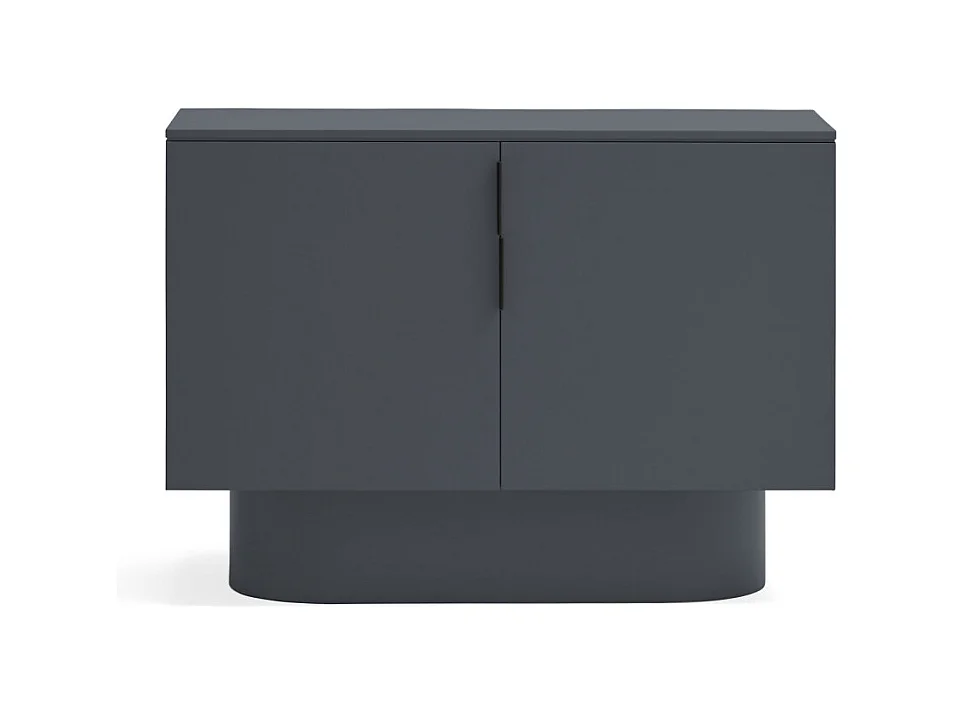 Totem - Buffet 2 portes en bois L100 cm - Couleur : Gris anthracite