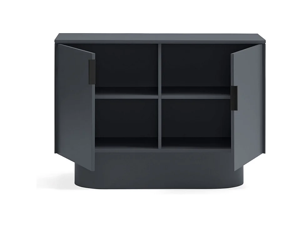 Totem - Buffet 2 portes en bois L100 cm - Couleur : Gris anthracite