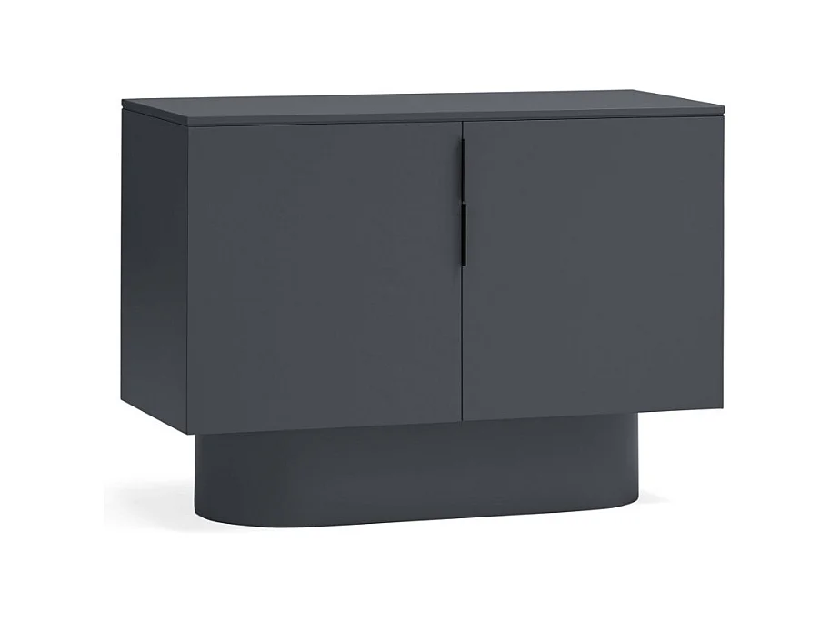Totem - Buffet 2 portes en bois L100 cm - Couleur : Gris anthracite