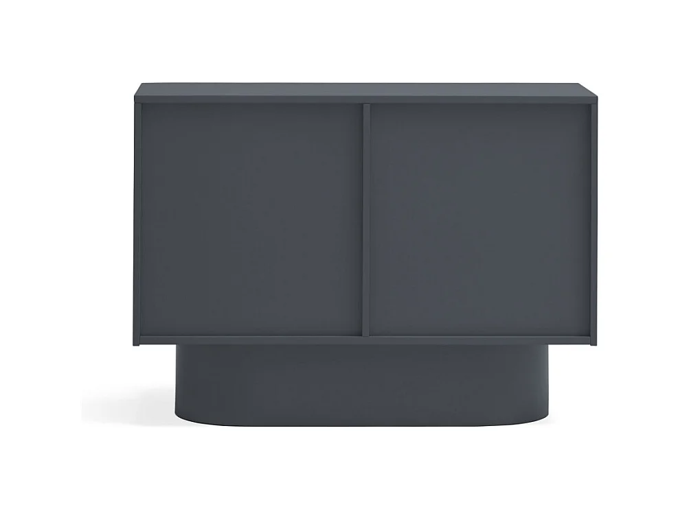 Totem - Buffet 2 portes en bois L100 cm - Couleur : Gris anthracite