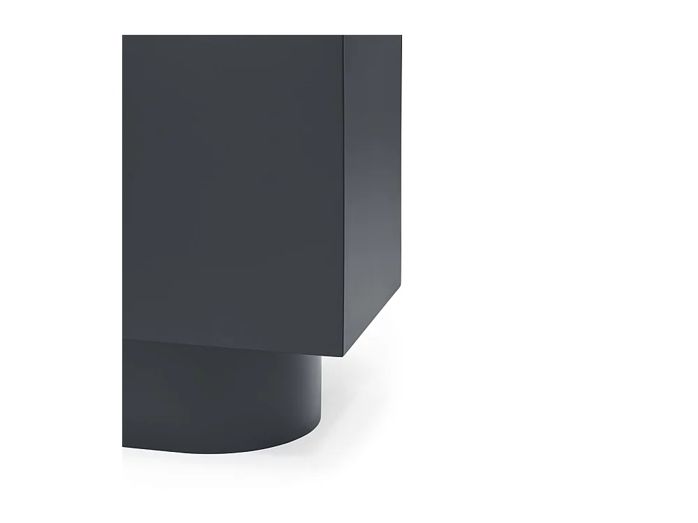Totem - Buffet 2 portes en bois L100 cm - Couleur : Gris anthracite