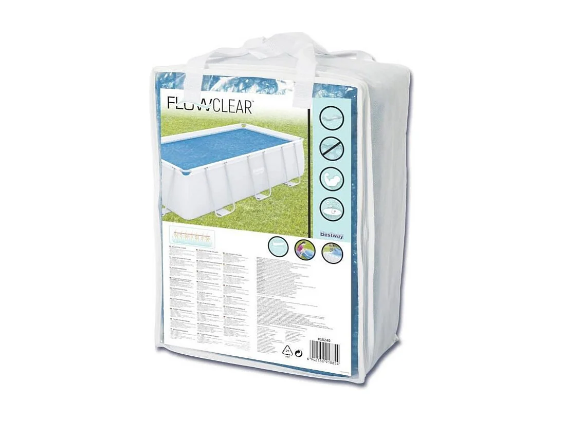 Cobertor Solar para Piscina Desmontable Bestway 380x180 cm Rectangular