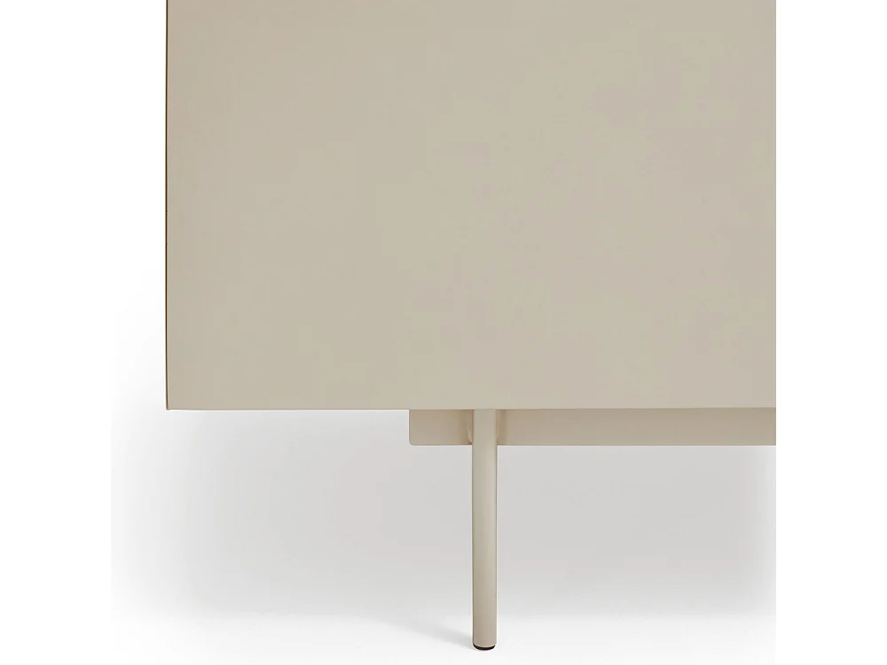 Otto - Buffet 3 portes, 3 tiroirs en bois L180cm - Beige