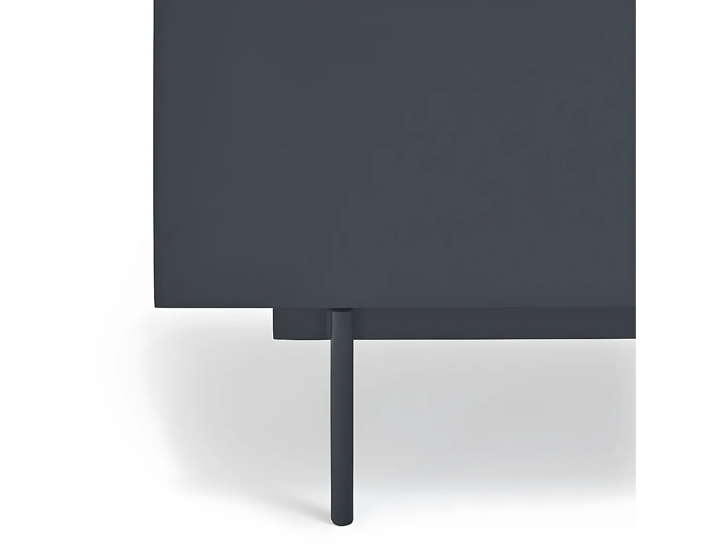 Otto - Buffet 3 portes, 3 tiroirs en bois L180cm - Gris anthracite