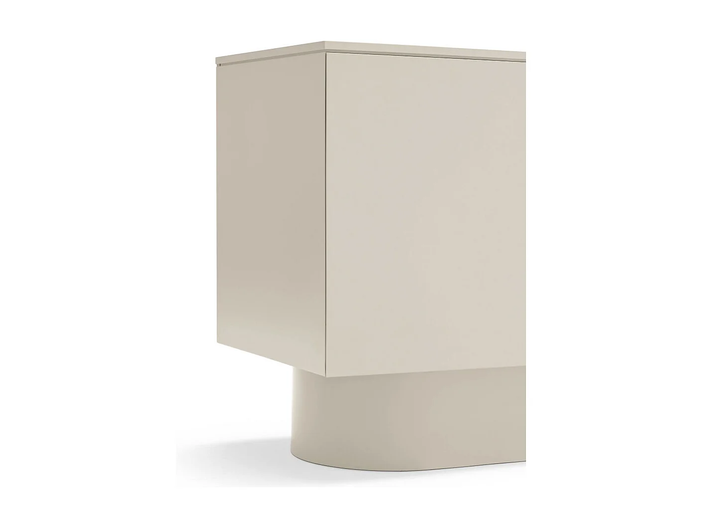 Totem - Buffet 2 portes en bois L100 cm - Couleur : Sable