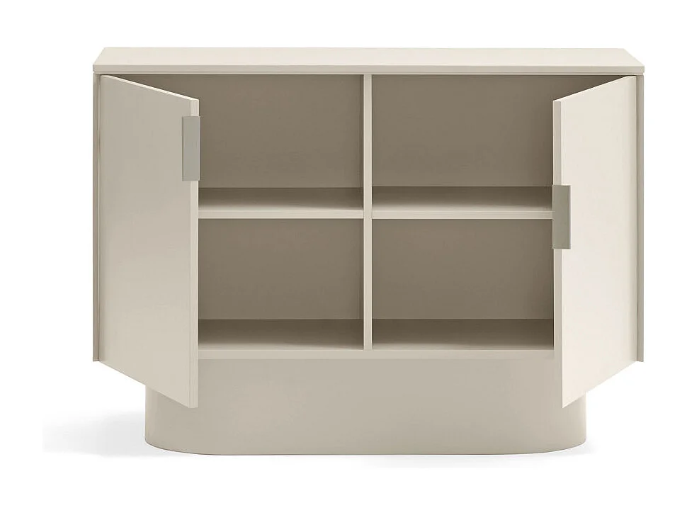 Commode 2 deuren laquée sable 100x82 cm