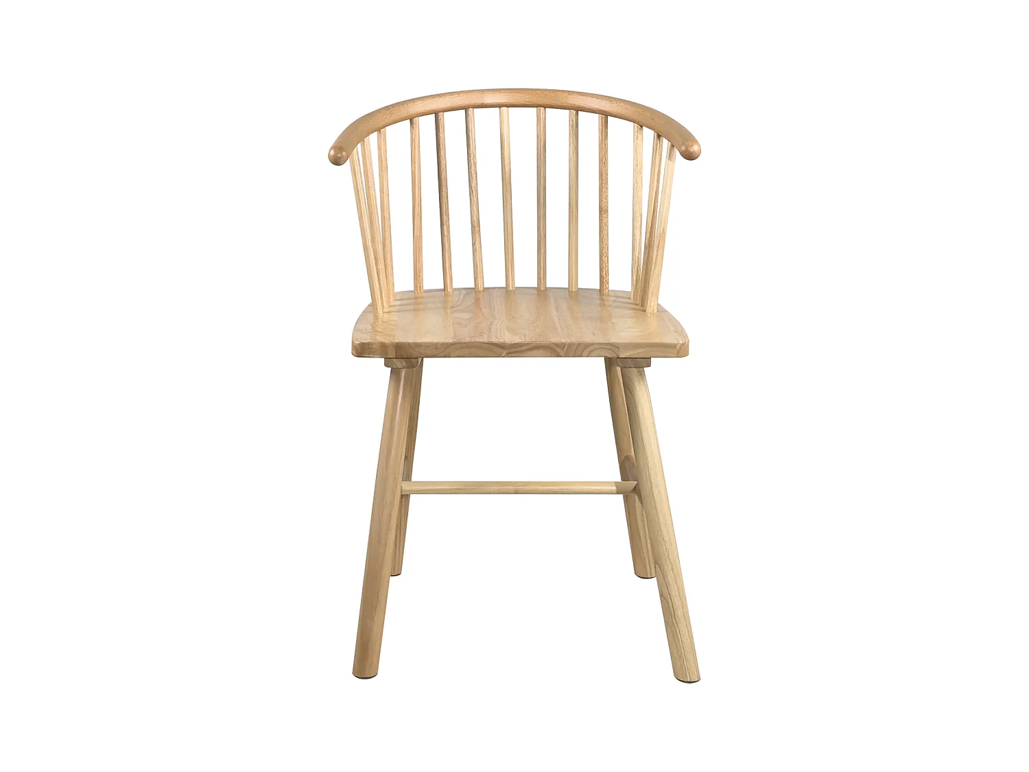 Silla de barrotes de madera maciza en tono claro, estilo retro vintage bistró western Windsor MINO