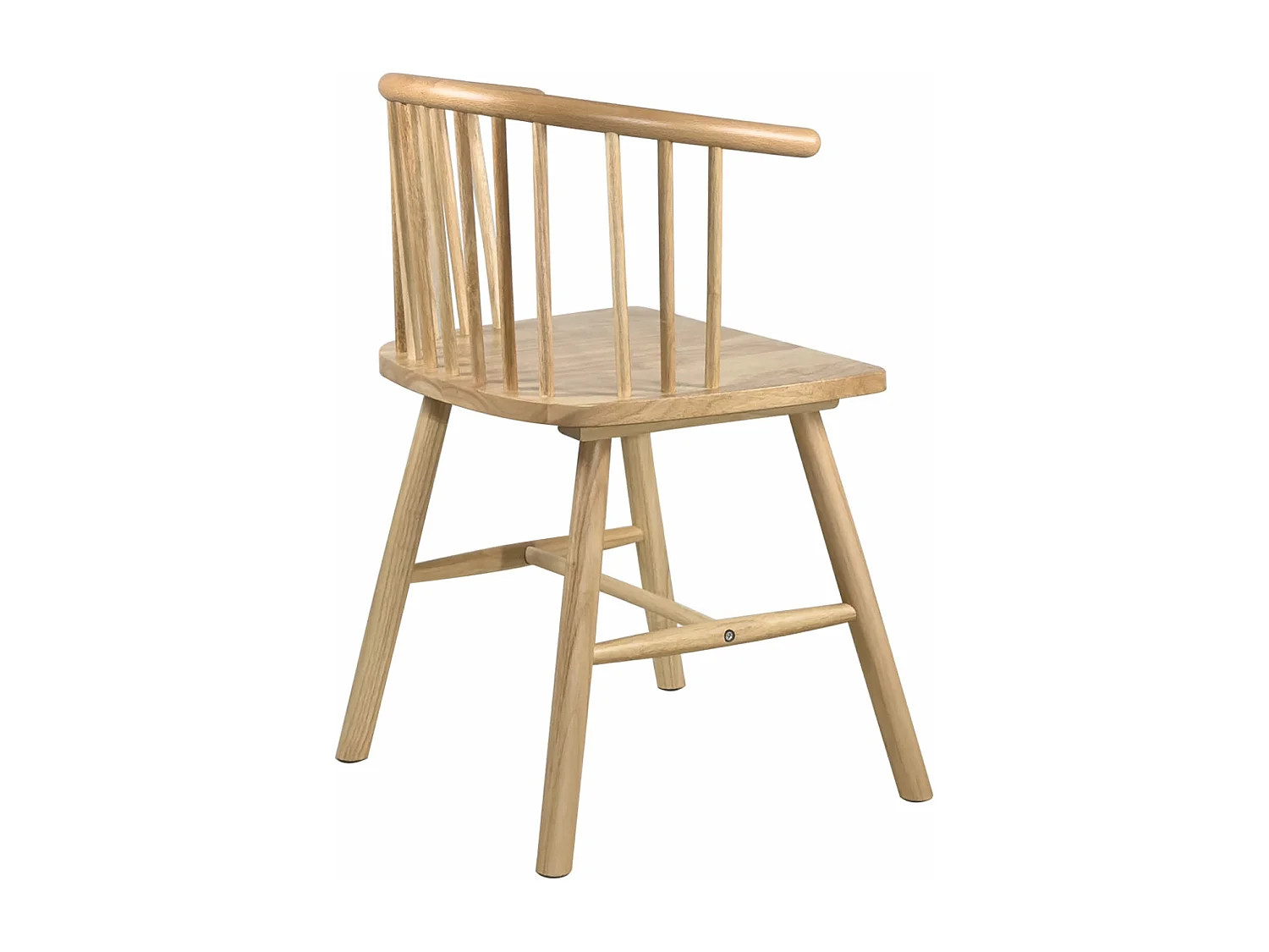 Silla de barrotes de madera maciza en tono claro, estilo retro vintage bistró western Windsor MINO