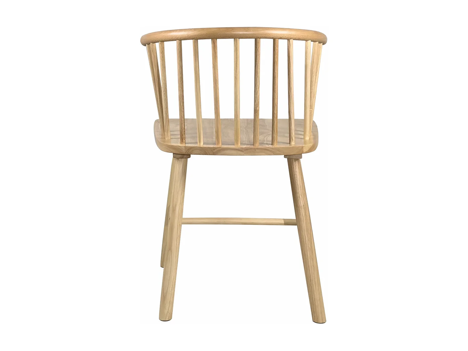 Silla de barrotes de madera maciza en tono claro, estilo retro vintage bistró western Windsor MINO