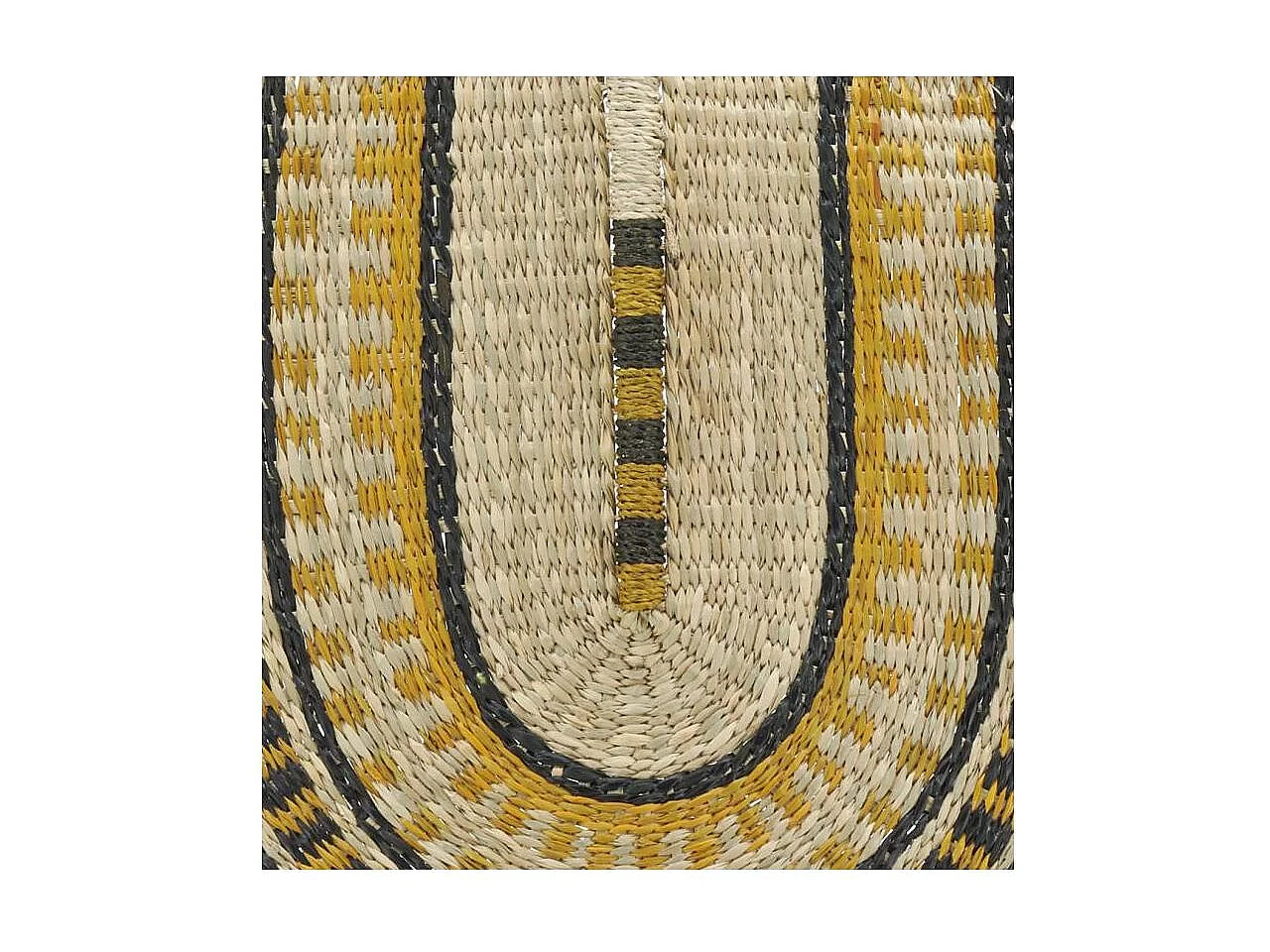 Éventails en jonc colorés ethniques (lot de 2)