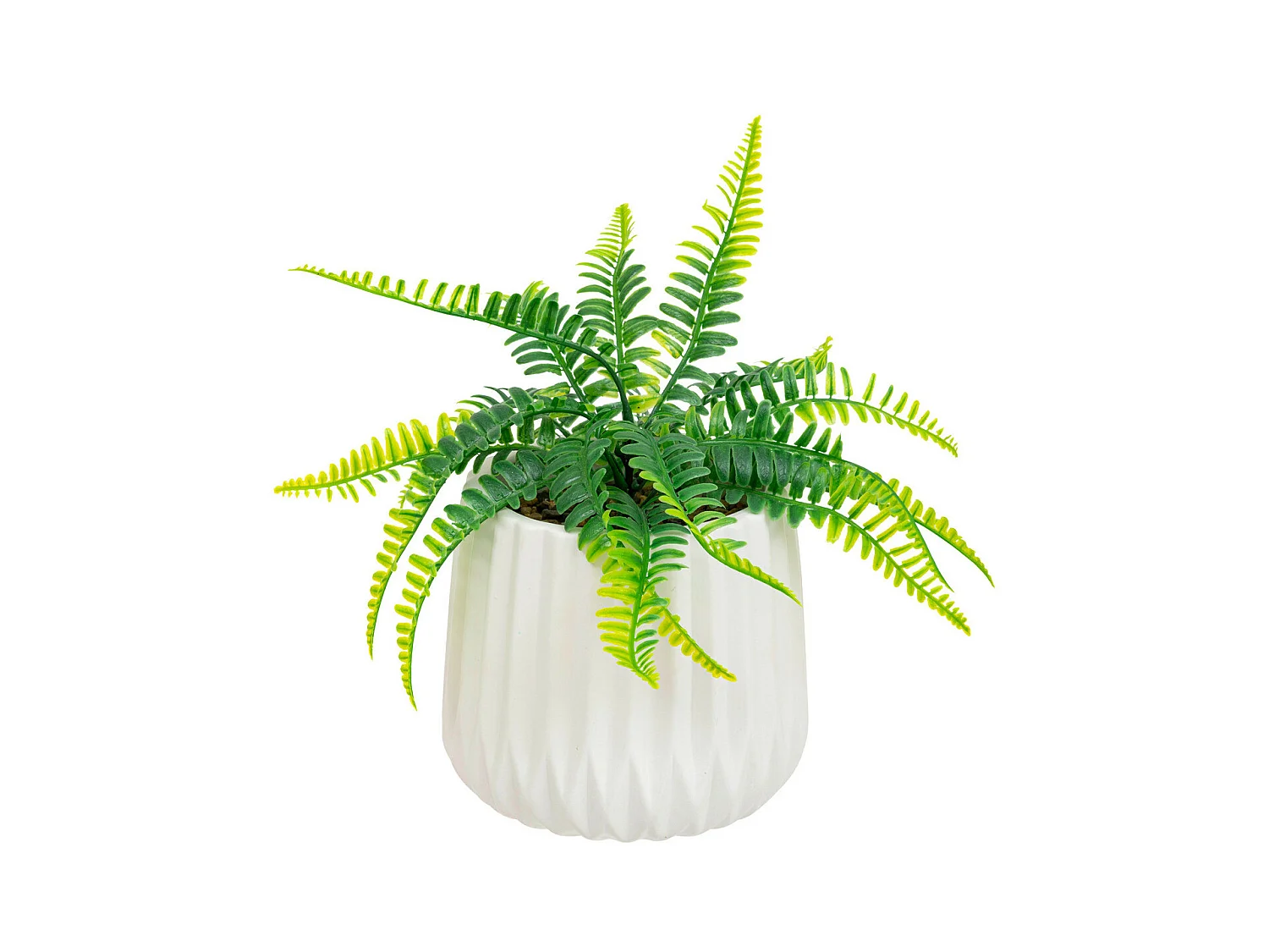 Plante artificielle Fougère dans pot en céramique H 30 cm