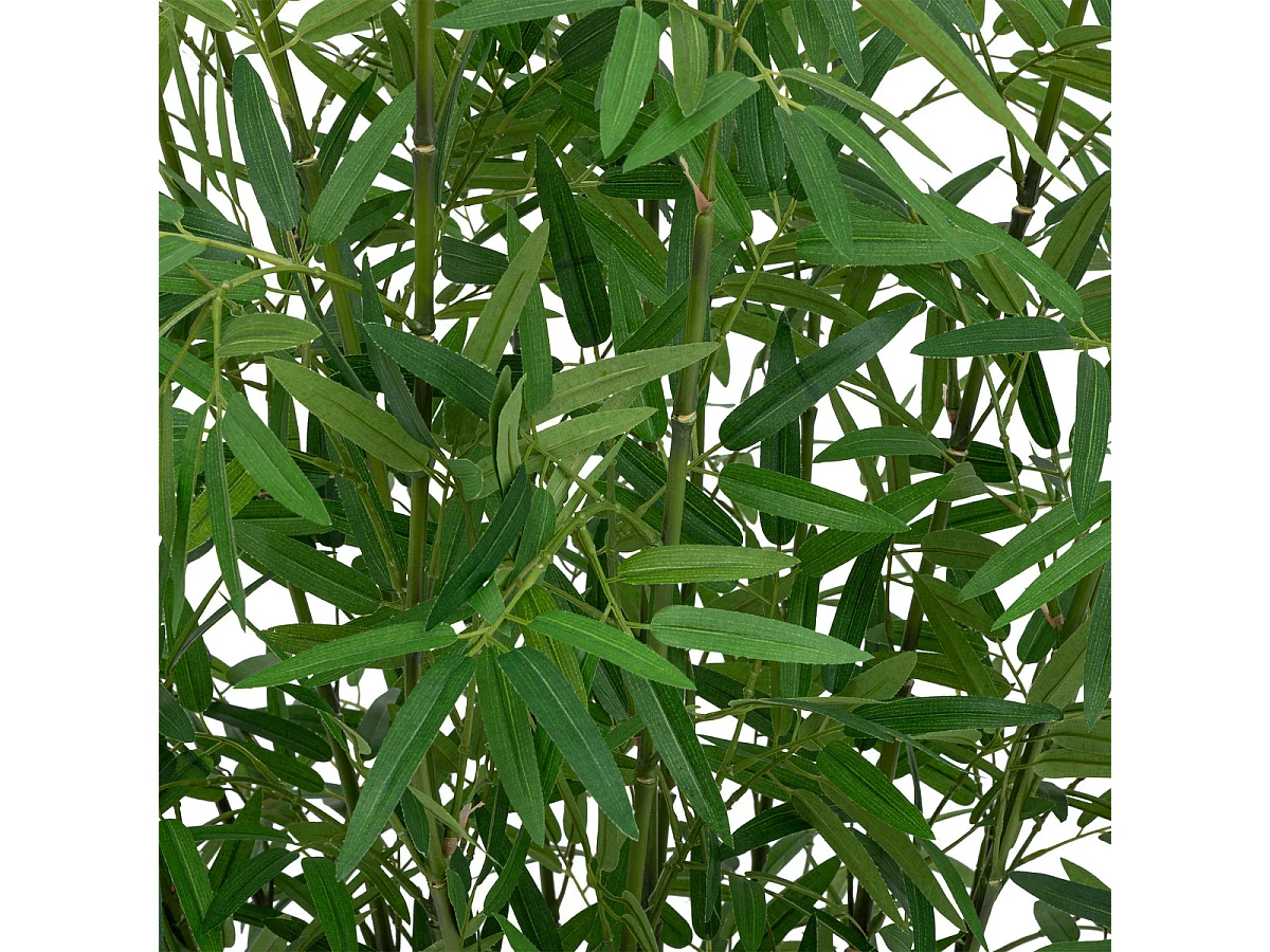 Plante artificielle Bambou dans un Pot en fibres naturelles D 90 x H 150 cm