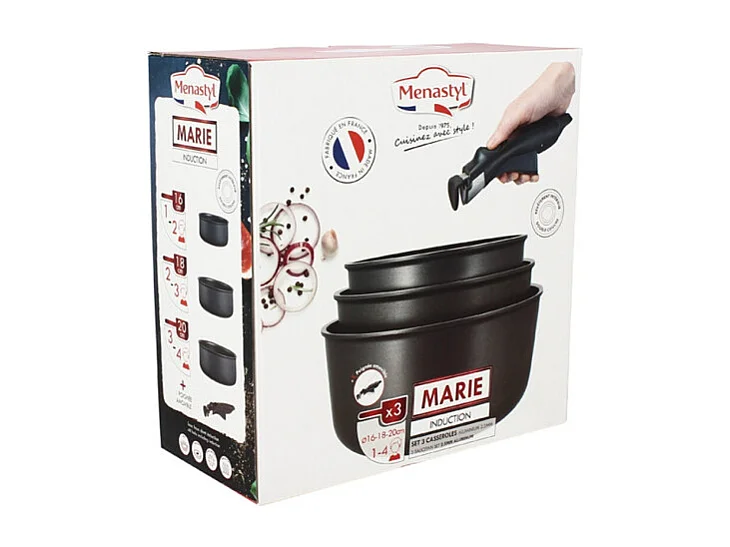 Menastyl - Set De 4 Pieces Casseroles Induction