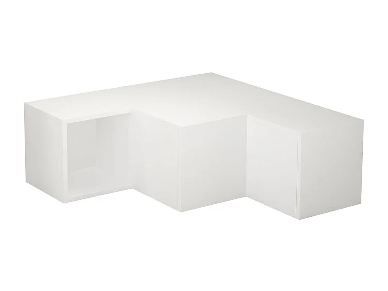 Mueble de TV de esquina con 2 cajones y 1 estante L90 cm - Compact