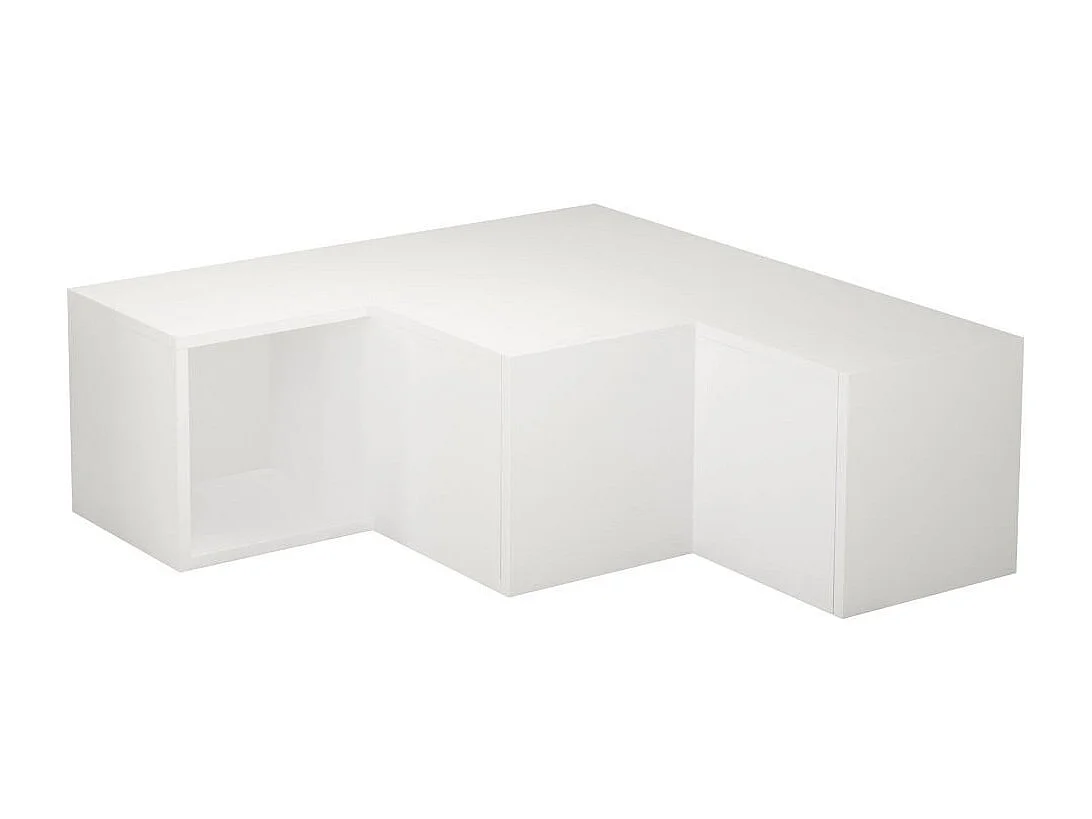 TV-hoekmeubel met 2 laden en 1 vak L90 cm - Compact