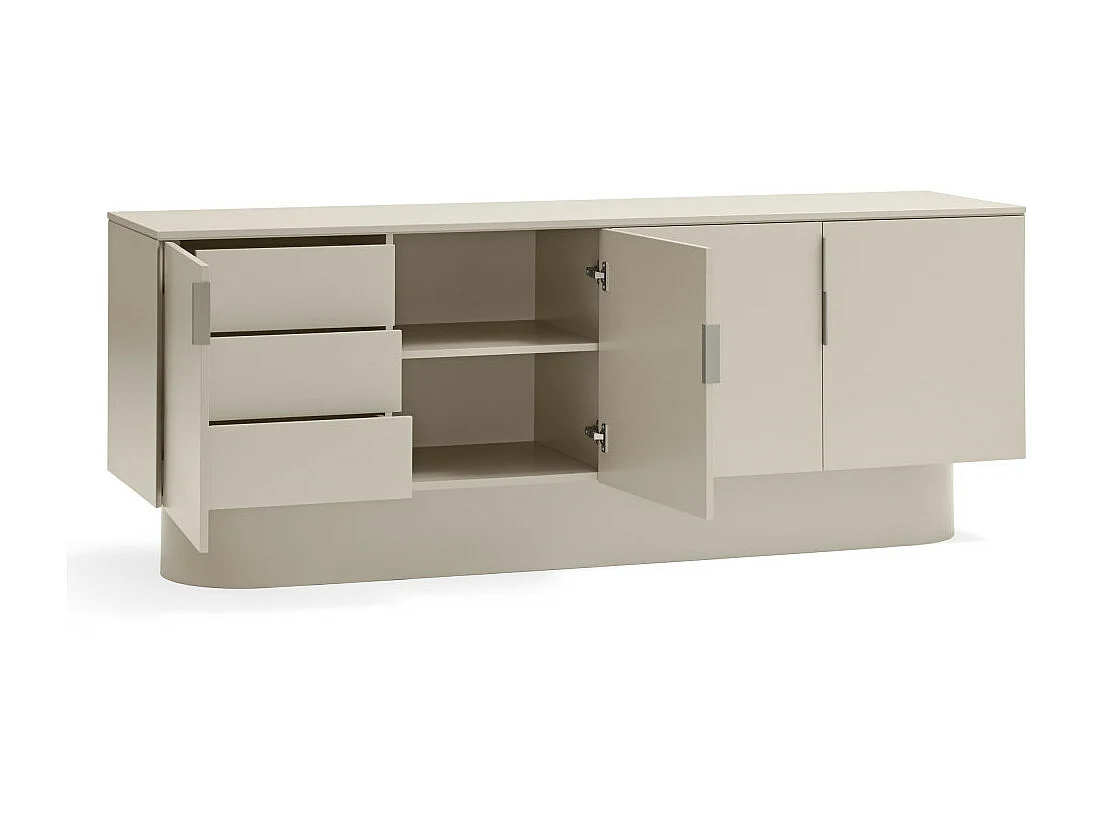 Totem - Buffet 4 portes en bois L200cm - Sable