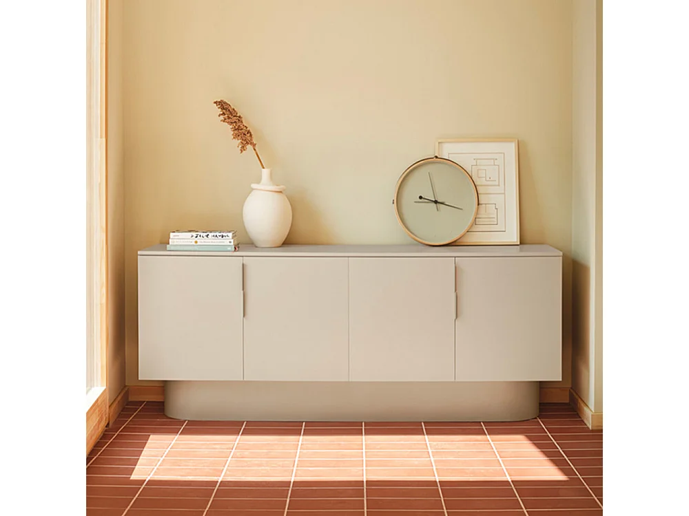 Totem - Buffet 4 portes en bois L200cm - Sable