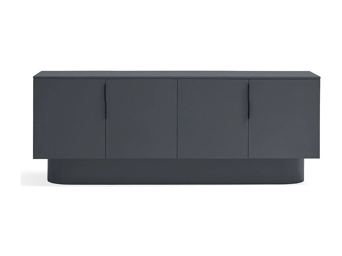 Totem - Buffet 4 portes en bois L200cm - Gris anthracite