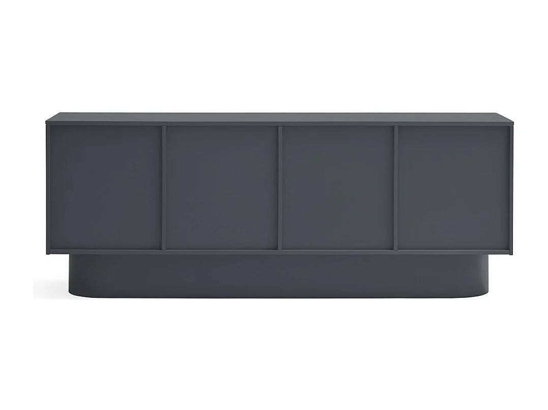 Totem - Buffet 4 portes en bois L200cm - Gris anthracite