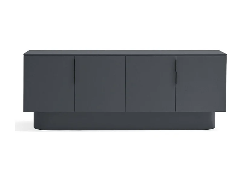 Totem - Buffet 4 portes en bois L200cm - Gris anthracite