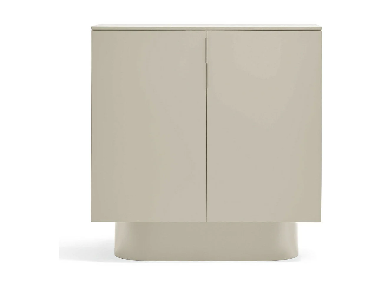 Totem - Buffet haut 2 portes en bois L100 cm - Couleur : Sable