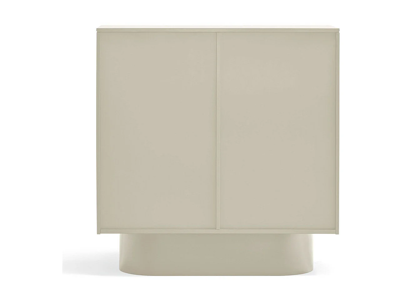 Totem - Buffet haut 2 portes en bois L100 cm - Couleur : Sable