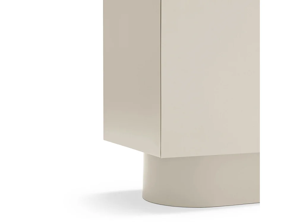 Totem - Buffet haut 2 portes en bois L100 cm - Couleur : Sable