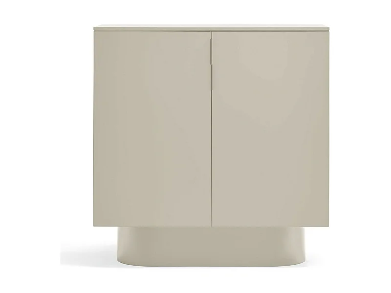 Totem - Buffet haut 2 portes en bois L100 cm - Couleur : Sable