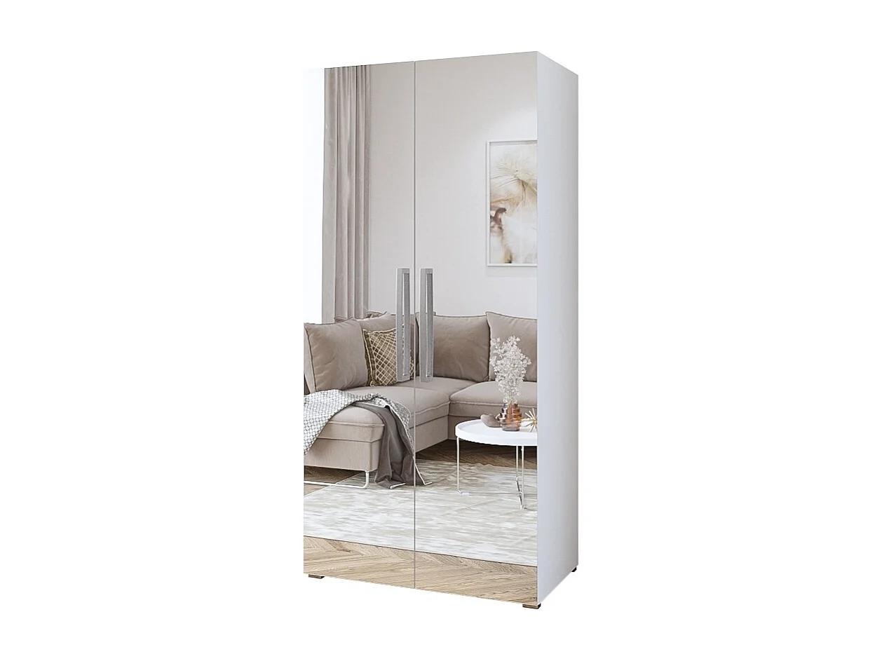 Armario diseño 100 cm 2 puertas con grandes espejos colección JUPITER