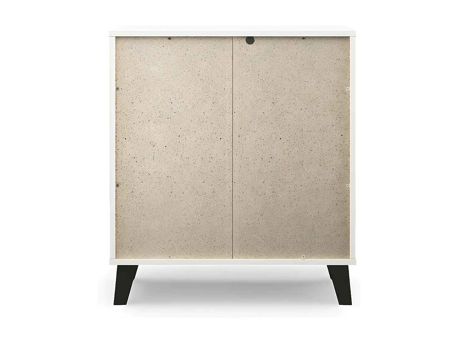 SONIA - Kommode mit 3 Schubladen skandinavischer Stil - 70x39x78.5cm - Aufbewahrungsmöbel - Weiß