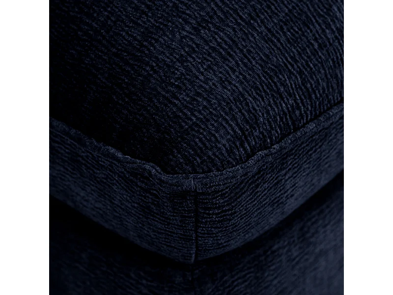 Chauffeuse pour canapé modulable en tissu doux bleu nuit - CHARLES