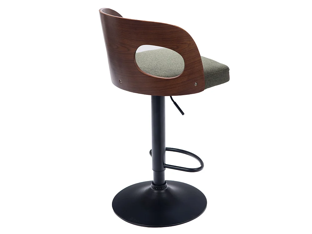 Tabouret de bar Émilie kaki 65-75 cm