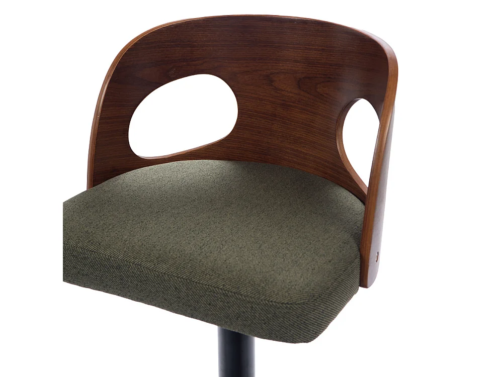 Tabouret de bar Émilie kaki 65-75 cm