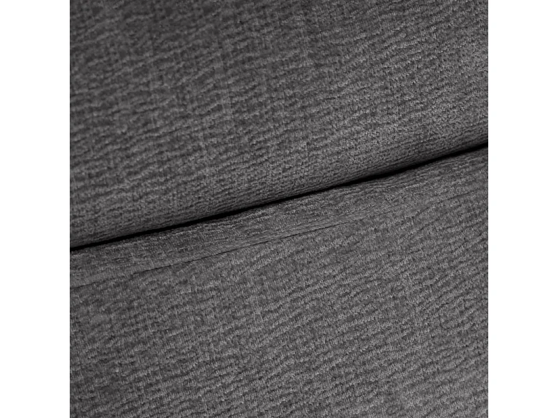 Pouf pour canapé modulable en tissu doux gris foncé - CHARLES