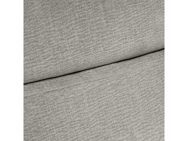 Pouf pour canapé modulable en tissu doux gris clair - CHARLES