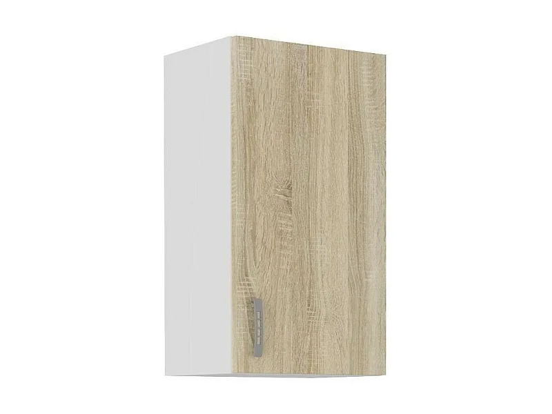 Meuble haut SARA - 1 porte - Décor chene sonoma - L40xP31xH71,5 cm - Fabriqué en Pologne